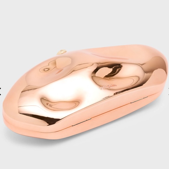 Cult Gaia The Caldera Metallic Clutch Bag in copper - NWT with dust bag - Picture 3 of 12